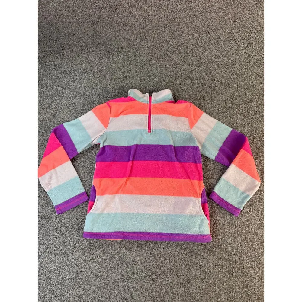 Children's Place Girls Fleece Set Quarter Zip Pants Pink Multi Sz Large‎ (10-12)